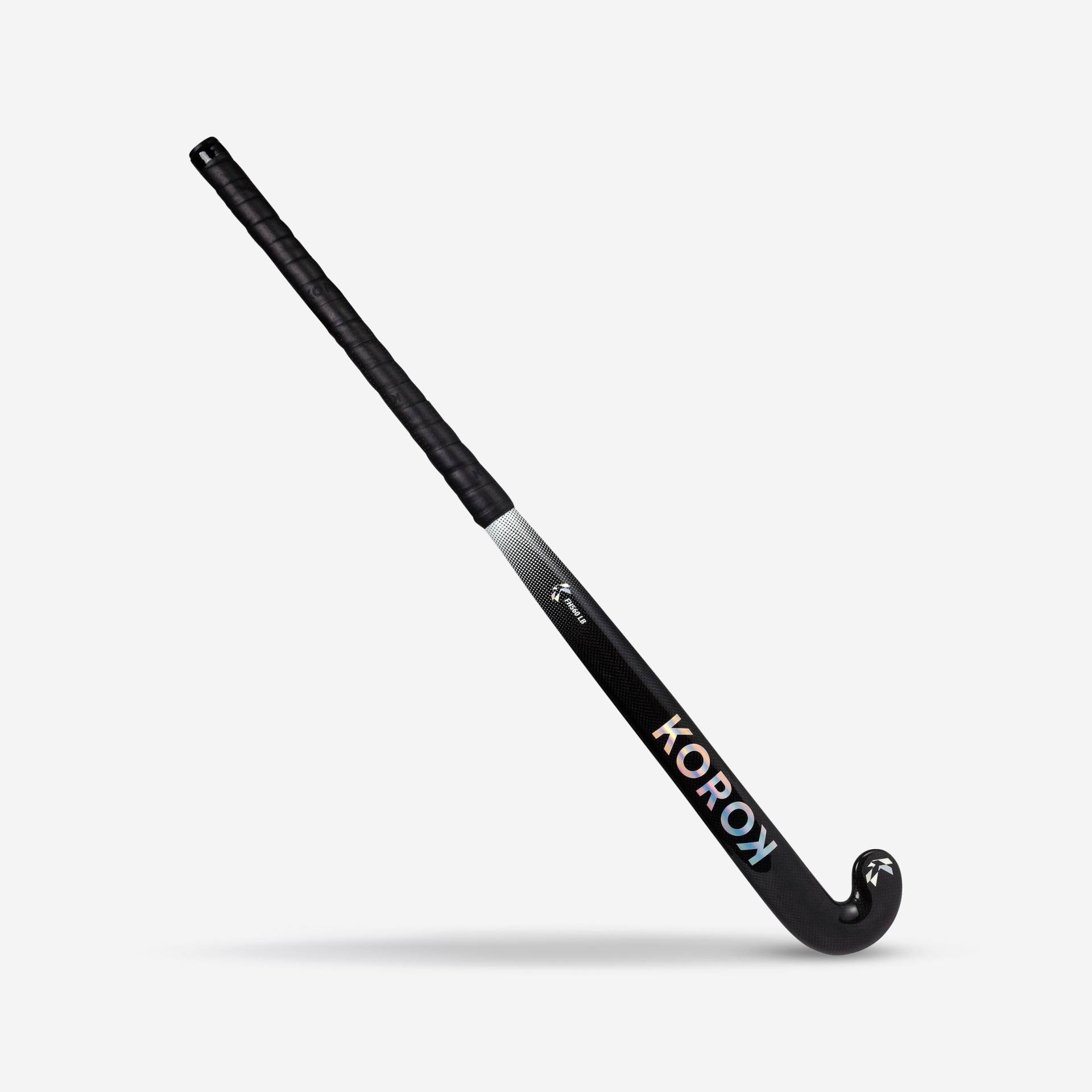 Damen/Herren Feldhockeyschläger Low Bow 60 % Carbon - FH560 schwarz/grau Damen/Herren Feldhockeyschläger Low Bow 60 % Carbon - FH560 schwarz/grau von KOROK