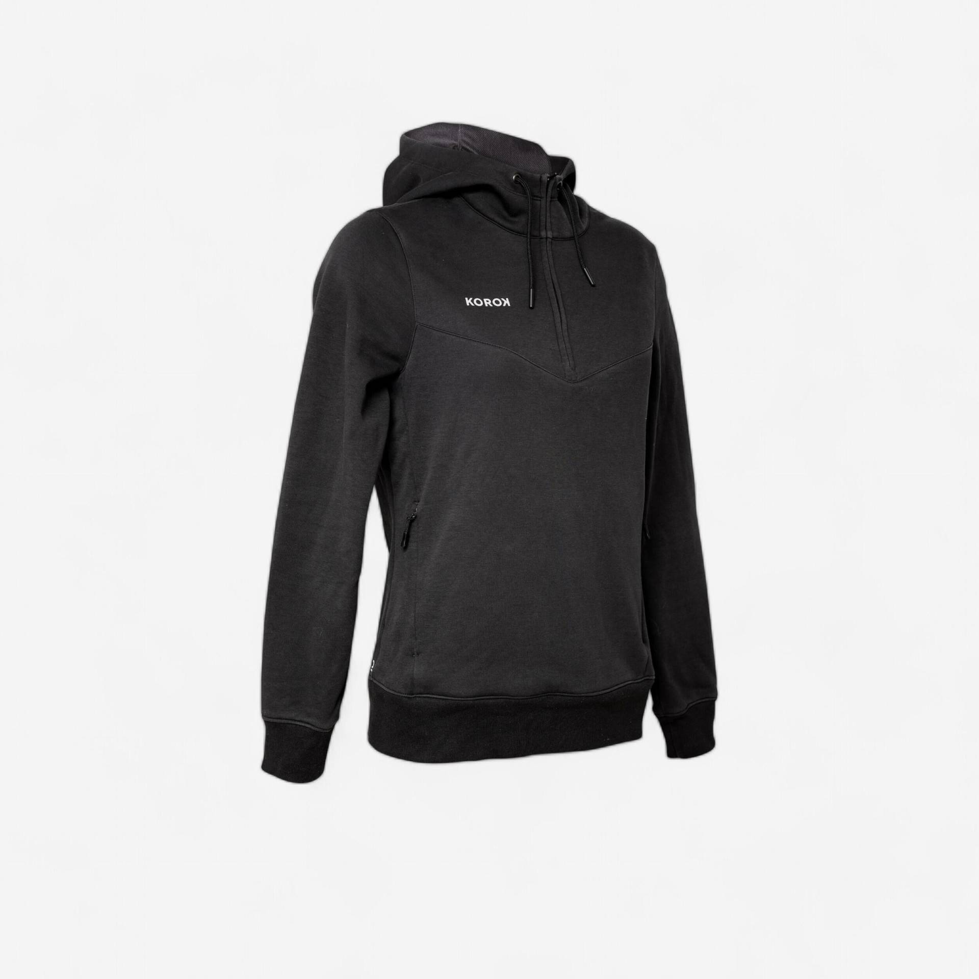 Damen Feldhockey Hoodie - FH500 schwarz Damen Feldhockey Hoodie - FH500 schwarz von KOROK