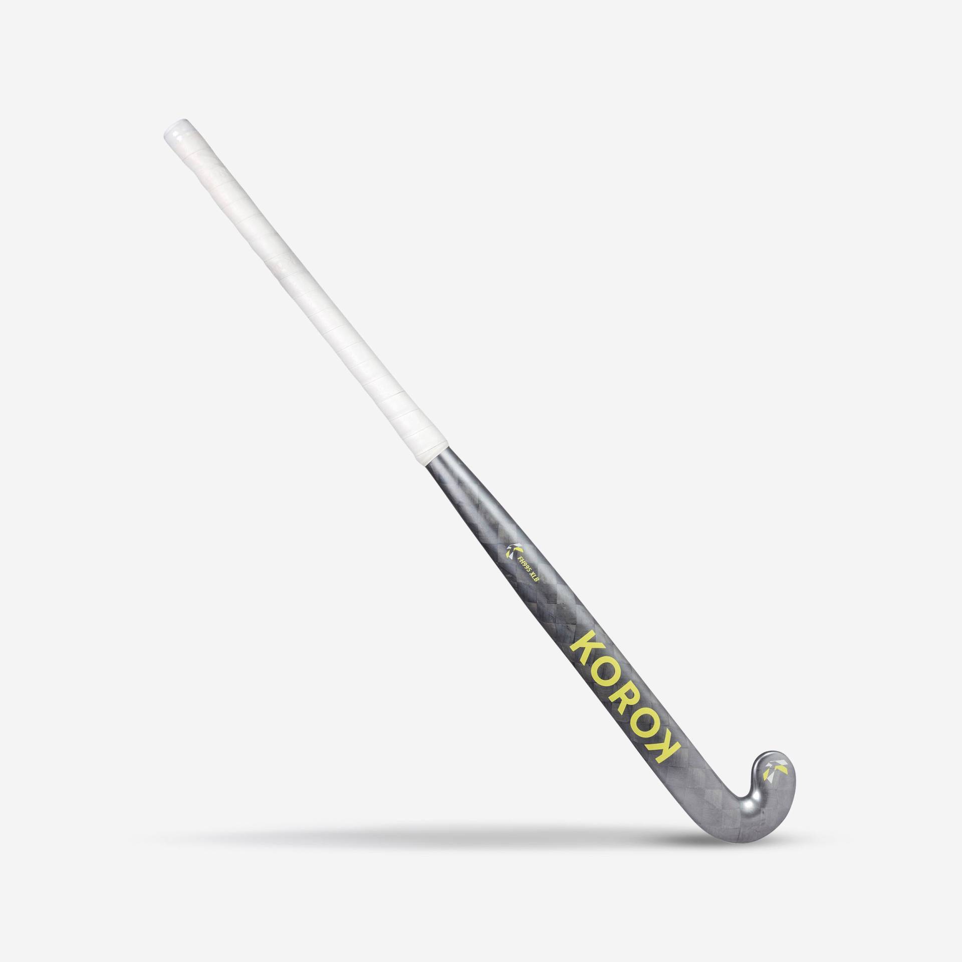 Feldhockeyschläger Damen/Herren Experten XLow Bow 95 % Carbon FH995 grau/gelb von KOROK
