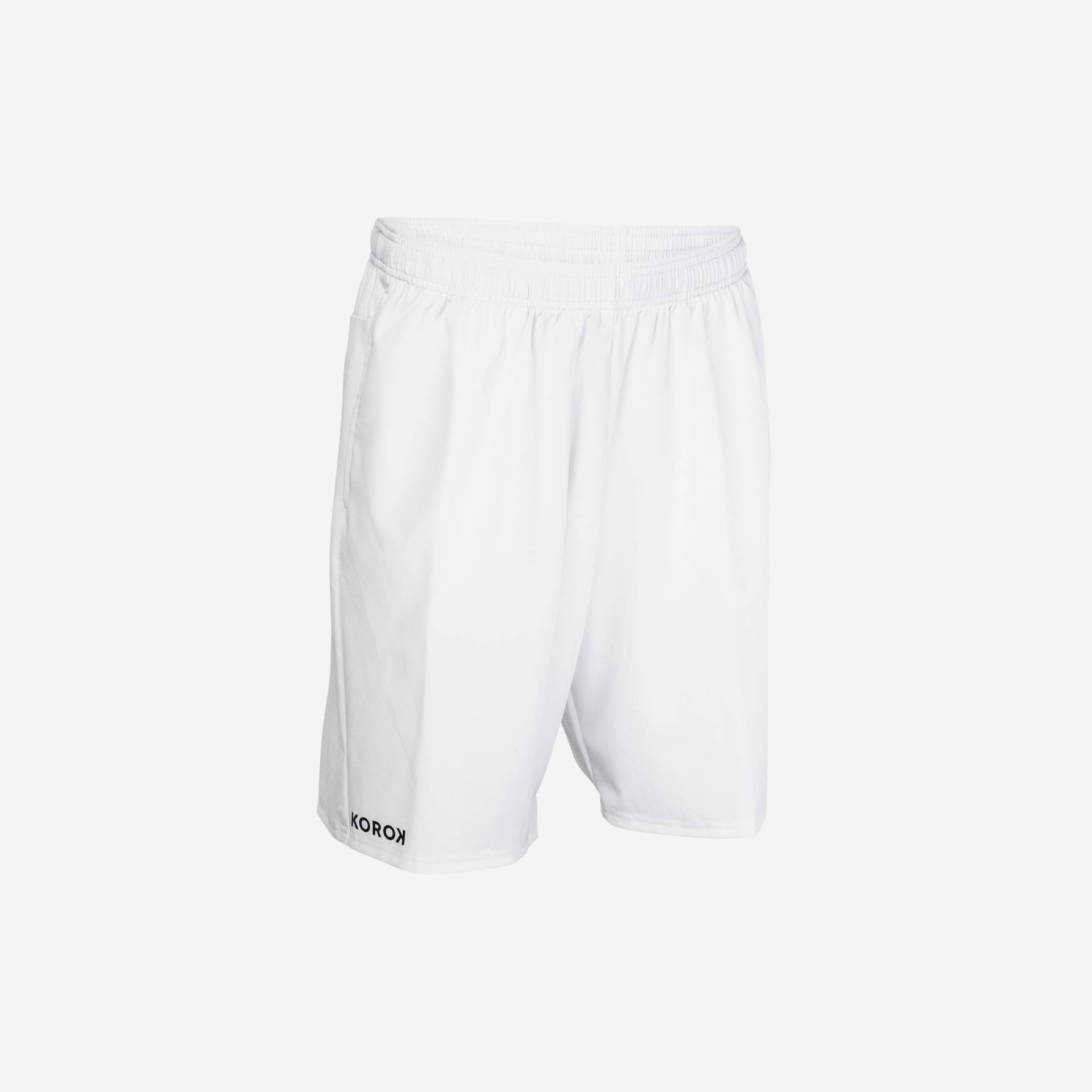 Damen/Herren Feldhockey Shorts - FH500 weiss von KOROK