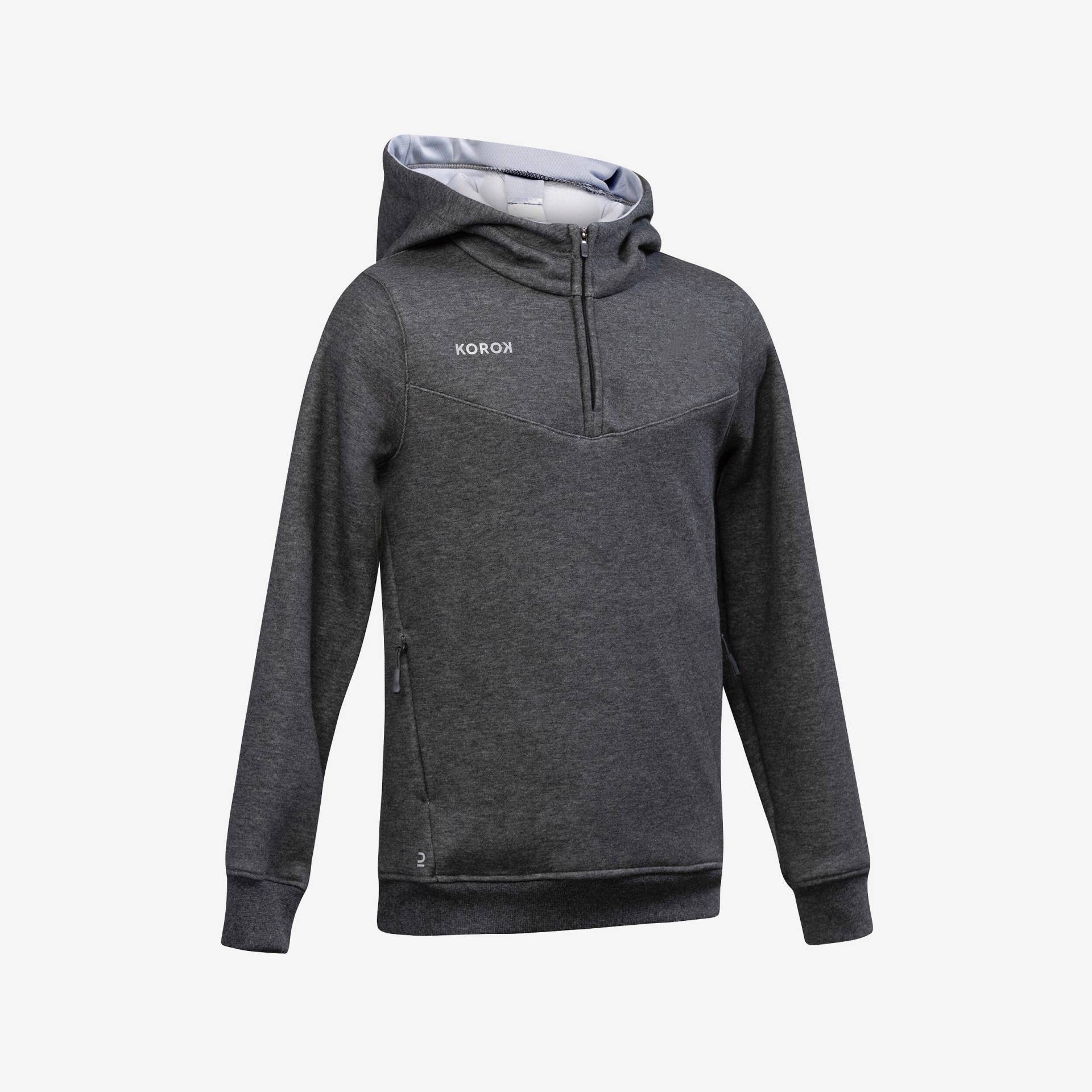 Kinder Feldhockey Hoodie mit Zip - FH500 grau Kinder Feldhockey Hoodie mit Zip - FH500 grau von KOROK