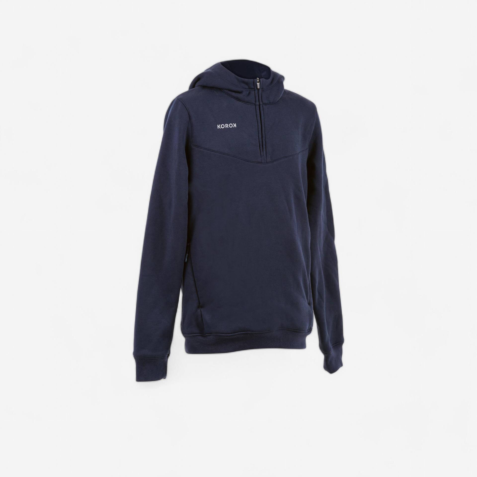 Kinder Feldhockey Hoodie mit Zip - FH500 marineblau Kinder Feldhockey Hoodie mit Zip - FH500 marineblau von KOROK