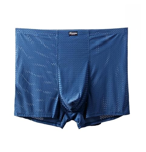 KOSTEN Herren Boxershorts 13Xl 12Xl 11Xl 10Xl 9XL Männer Unterwäsche Boxer Shorts Mesh Hole Sexy Underpant Homme Höschen Plus Große Größe-Dunkelblau-13Xl (180-210 Kg) von KOSTEN