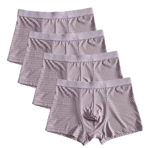 KOSTEN Unterhosen Männer 8XL Plus Männer Unterwäsche Boxer Solid Panties Shorts Herrenunterhosen 4Pcs-Gary-8Xl von KOSTEN