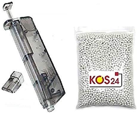 KOSxBO® 5000 Softair BBS 0.20g Premium BB Kugeln 6mm Airsoft inklusive Speedloader von KOSxBO