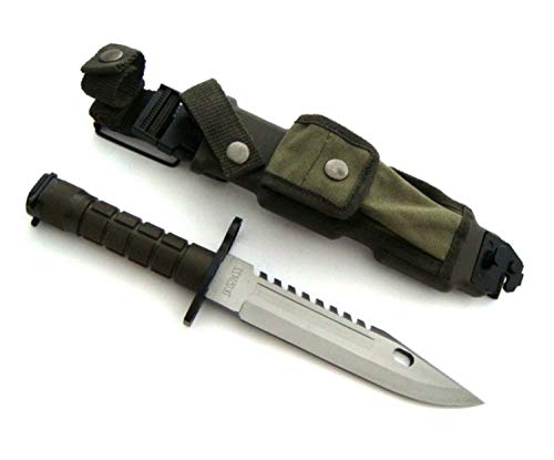 KOSxBO® U.S. Army M-9 Typ-3B - Messer 39 cm - Multipurpose M9 Militär Bajonett mit extrem Sägerücken - taktisches Kampfmesser - Jagdmesser - Outdoor - Freizeitmesser - USA Knife von KOSxBO