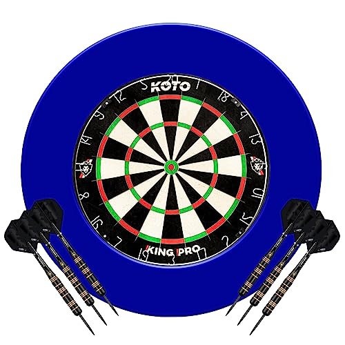 KOTO - King Pro Surround Dartset Blau, 3 Barrels, 2 Sets Flights, 2 Sets Shafts (Short & medium), Dartwallet, Dart Auffamgring Pfeile & Wände KOTO - King Pro Surround Dartset Blau, 3 Barrels, 2 Sets Flights, 2 Sets Shafts (Short & medium), Dartwallet, Dart Auffamgring Pfeile & Wände von KOTO darts