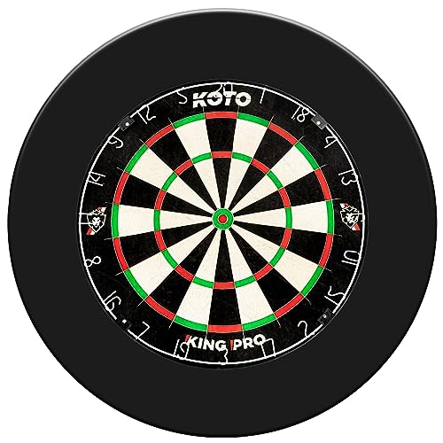 KOTO King Pro + Dartbord Surround, Hochwertiger Dart Surround für alle Dartscheiben, Dart Auffamgring zum Schutz Ihrer Pfeile und Wände, Einfach zu befestigen von KOTO darts