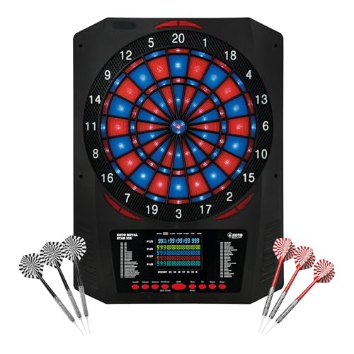 KOTO Royal Star 315, dartscheibe elektronisch Profi, e dartscheibe mit Soft Darts, E-Darts Multiplayer, 43 Spiele und Über 320 Variationen, elektrische dartscheiben, Dartboard, edartdart Scheibe von KOTO darts