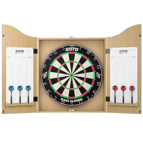 KOTO - Darts Centre, Komplettes Dartboard Set mit Schrank, Darts, Perfekt für Anfänger, Einfache Installation, Offizielle Maße KOTO - Darts Centre, Komplettes Dartboard Set mit Schrank, Darts, Perfekt für Anfänger, Einfache Installation, Offizielle Maße von KOTO darts