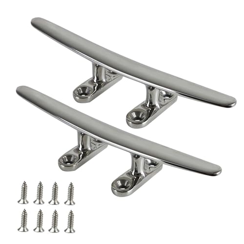 KOVNISE 2 Pcs 126mm Seil Klampe 316 Edelstahl Boot Mooring Zubehör Boot Klampe offene Basis Kajak Seil Krawatte Klampe Silber Heavy Duty Marine Basis Klampe für Docks Häfen Yachten Pool Küste Dekorati KOVNISE 2 Pcs 126mm Seil Klampe 316 Edelstahl Boot Mooring Zubehör Boot Klampe offene Basis Kajak Seil Krawatte Klampe Silber Heavy Duty Marine Basis Klampe für Docks Häfen Yachten Pool Küste Dekorati von KOVNISE