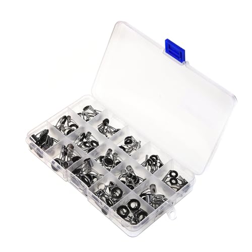 KOVNISE 75 Pcs Angelrute Tipps Quick-Fix Angelrute Augen Leichtgewicht Rutenspitze Reparatur-Kit verschleißfesten keramischen Ring dauerhafte Führung Ersatz Angeln Kit Angelrute Reparatur-Kit KOVNISE 75 Pcs Angelrute Tipps Quick-Fix Angelrute Augen Leichtgewicht Rutenspitze Reparatur-Kit verschleißfesten keramischen Ring dauerhafte Führung Ersatz Angeln Kit Angelrute Reparatur-Kit von KOVNISE