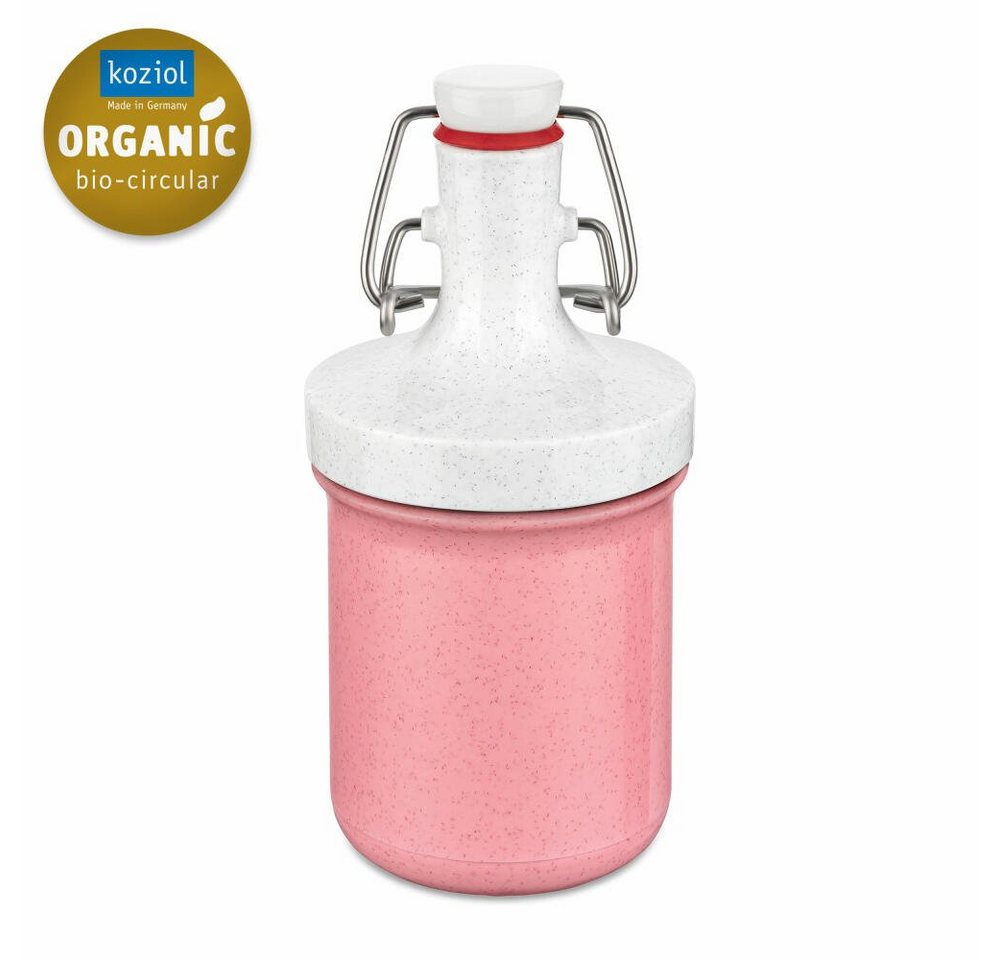 KOZIOL Trinkflasche Plopp To Go Mini Organic Strawberry Ice Cream, mit Bügelverschluss von KOZIOL