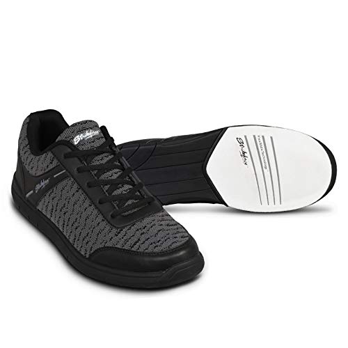 KR Strikeforce Herren Flyer Mesh Bowlingschuhe Schwarz/Stahl, Herren Strikeforce Flyer Mesh Bowlingschuhe Schwarz/Stahl von KR