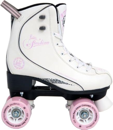 KRF Kinder Fashion White Rollschuhe, Roller Figure Quad, Retro, 37 KRF Kinder Fashion White Rollschuhe, Roller Figure Quad, Retro, 37 von KRF