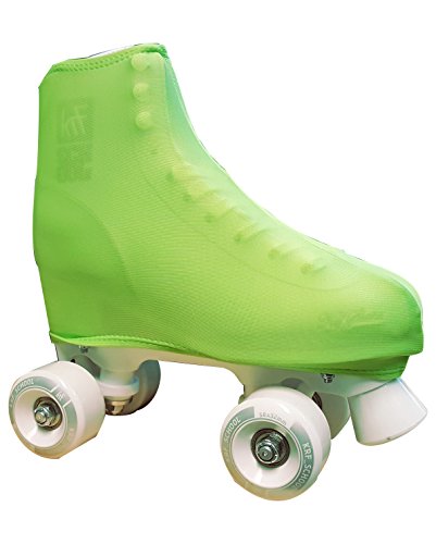 KRF Kinder Figur Skate Stiefel Bezüge, Green Fluor, One Size von KRF