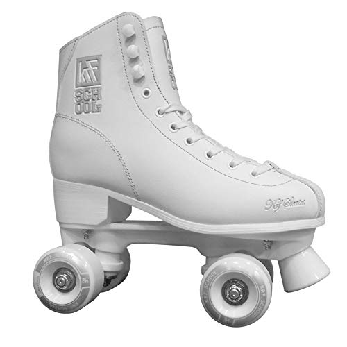 KRF Kinder Rollschuhe, Roller Figure Quad School PPH, White, 32, 0016912 von KRF