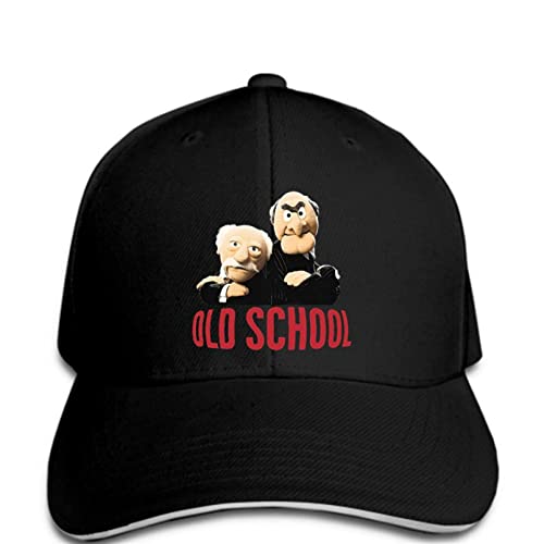 KRYDN Baseballkappen für Männer und Frauen Muppet Old School Grafik Funny Hat Frauen Schwarz Einstellbare Casual Hip Hop Outdoor Peak Hat Weihnachts- und Neujahrsgeschenke von KRYDN