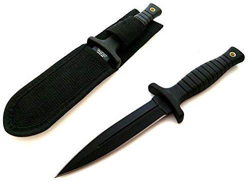 KS-11 Dolch als Jagdmesser – Angelmesser – 440 Klinge - Gesamtlänge ca. 23 cm – Inclusive Holster mit Gürtelclip ideal als Tactical Hunting Knife – Gürtelmesser- Dagger - Stiefelmesser KS-11 Dolch als Jagdmesser – Angelmesser – 440 Klinge - Gesamtlänge ca. 23 cm – Inclusive Holster mit Gürtelclip ideal als Tactical Hunting Knife – Gürtelmesser- Dagger - Stiefelmesser von KS-11