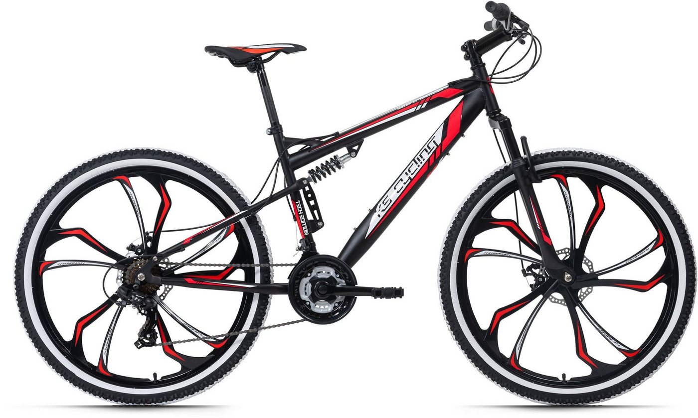 KS Cycling Mountainbike Scrawler, 21 Gang Shimano Tourney Schaltwerk, Kettenschaltung, für Herren, Kettenschaltung KS Cycling Mountainbike Scrawler, 21 Gang Shimano Tourney Schaltwerk, Kettenschaltung, für Herren, Kettenschaltung von KS Cycling