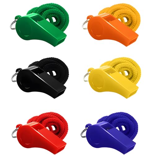 KSKSPE 6 Stück Pfeife,Trillerpfeife,Trillerpfeife Kinder,Trillerpfeife Sportunterricht,Bunte Trillerpfeifen für Fußballschiedsrichter, Sportunterricht und Hundetraining KSKSPE 6 Stück Pfeife,Trillerpfeife,Trillerpfeife Kinder,Trillerpfeife Sportunterricht,Bunte Trillerpfeifen für Fußballschiedsrichter, Sportunterricht und Hundetraining von KSKSPE