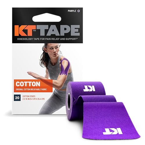 KT Tape Original Consumer, Vorgeschnittene, 20 Streifen, Baumwolle, Lila KT Tape Original Consumer, Vorgeschnittene, 20 Streifen, Baumwolle, Lila von KT Tape