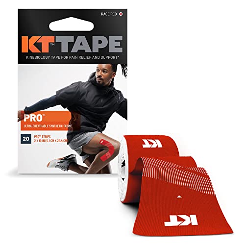 KT Tape Pro, Vorgeschnittene, 20 Streifen, Synthetisch, Rot KT Tape Pro, Vorgeschnittene, 20 Streifen, Synthetisch, Rot von KT Tape
