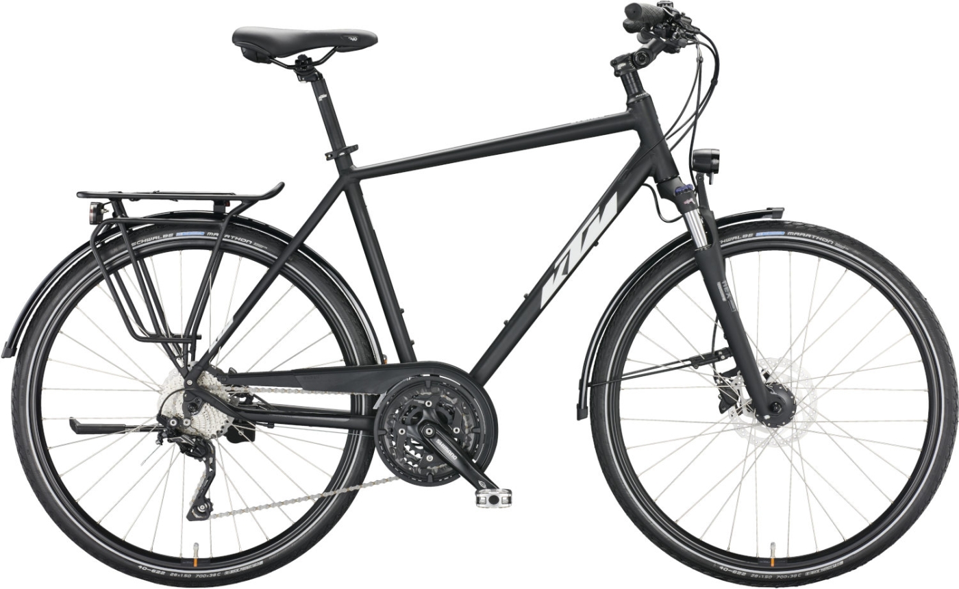 Trekkingrad  KTM Avenza 30 Disc Herren schwarz (Rahmenhöhe KTM:  51 cm | Körpergrösse 170 - 179 cm (Trekking)) von KTM