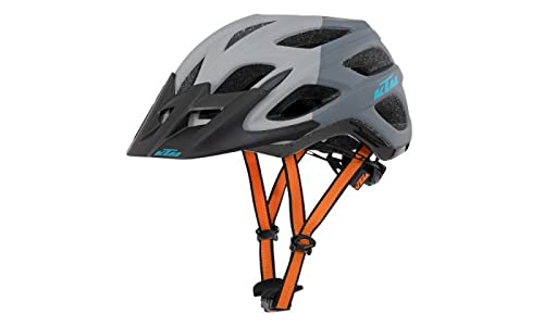 KTM Fahrrad Helm Factory Character mit Fidlock Verschluss-System, mit Visier, Grau Matt und Dunkelgrau Matt 54-58 cm von KTM