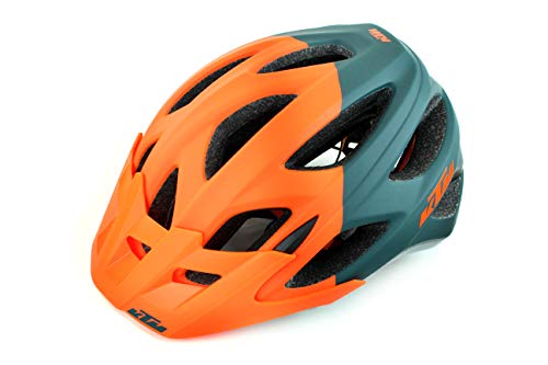 KTM Fahrradhelm orange matt/Petrol matt Factory Character Helm Mit Fidlock Verschluss 58-62 cm von KTM