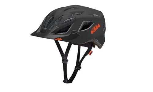 KTM Helm Fahrradhelm Unisex schwarz matt/Orange Matt Factory Line II 54-58 cm von KTM