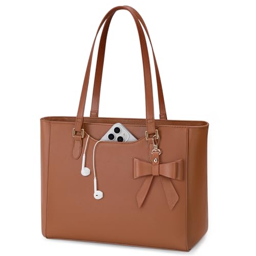 KTMOUW Handtasche Damen Groß Shopper Tasche Damen Wasserdichte Leder Tote Bag Arbeitstasche Schultertaschen Umhängetasche Henkeltasche für Business Büro Schule Dunkelbraun KTMOUW Handtasche Damen Groß Shopper Tasche Damen Wasserdichte Leder Tote Bag Arbeitstasche Schultertaschen Umhängetasche Henkeltasche für Business Büro Schule Dunkelbraun von KTMOUW