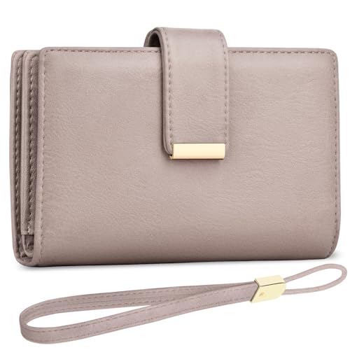 KTUEOV Geldbörse Damen Leder Portemonnaie mit RFID Blockierung Geldbeutel Damen Groß Portmonee Frauen Clutch Geldtasche Damen Vielen Kartenfächern, Zipper Münzfach Abnehmbare Handschlaufe KTUEOV Geldbörse Damen Leder Portemonnaie mit RFID Blockierung Geldbeutel Damen Groß Portmonee Frauen Clutch Geldtasche Damen Vielen Kartenfächern, Zipper Münzfach Abnehmbare Handschlaufe von KTUEOV