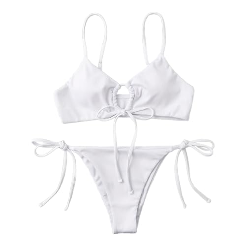 KUAIYIJU Triangel-Bikinis-Set für Damen, zweiteilig, Badeanzug, String-Bikinis, Oberteil und Bikinis, Shorts, String-Bikinis von KUAIYIJU