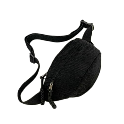 KUAIYIJU Unisex Cord Hüfttasche Modische Crossbody Gürteltaschen für Outdoor-Aktivitäten und Reisen, Schwarz KUAIYIJU Unisex Cord Hüfttasche Modische Crossbody Gürteltaschen für Outdoor-Aktivitäten und Reisen, Schwarz von KUAIYIJU