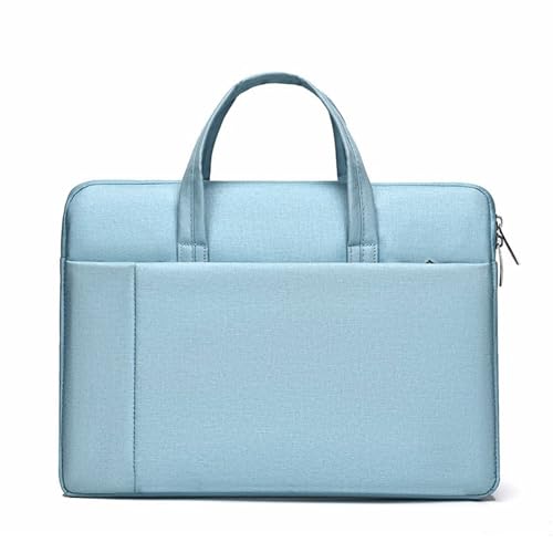 Vielseitige Notebooktasche, Laptoptasche, Handgepäck für Büro, Meetings und Schule, leicht, sichere Aufbewahrung, blau von KUAIYIJU