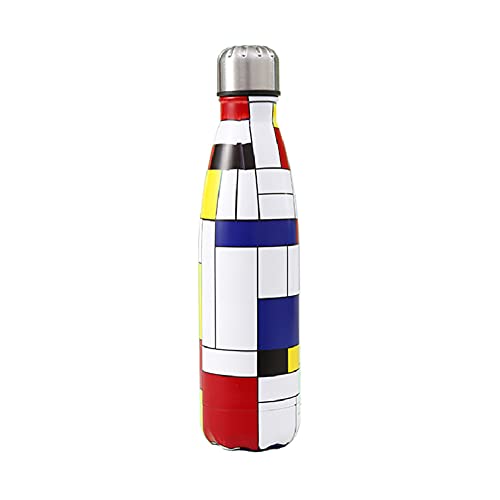 Trinkflasche Edelstahl Edelstahl Trinkflasche Sport Getränke Flaschen Trinken Flaschen Für Erwachsene Sport Wasser Tasse Wasserflaschen Leck Beweis Lattice,500ml von KUENG