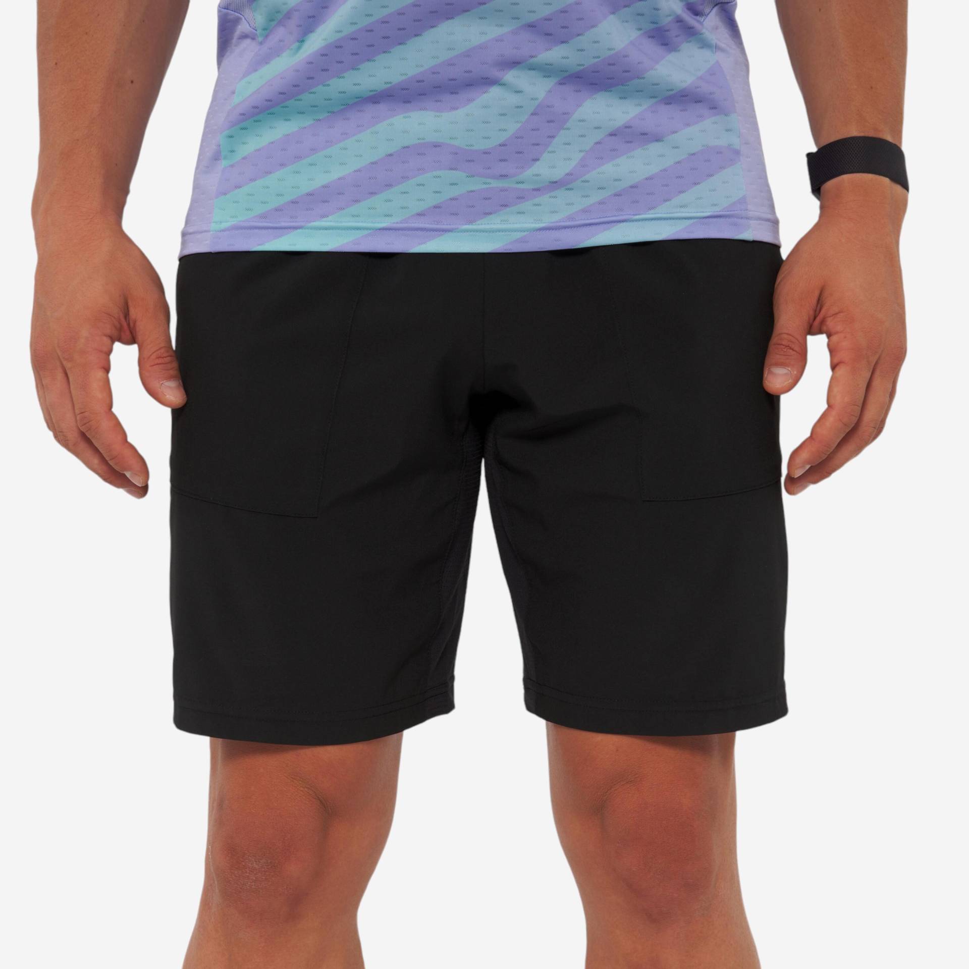 Herren Padelshorts atmungsaktiv - Dry schwarz Herren Padelshorts atmungsaktiv - Dry schwarz von KUIKMA