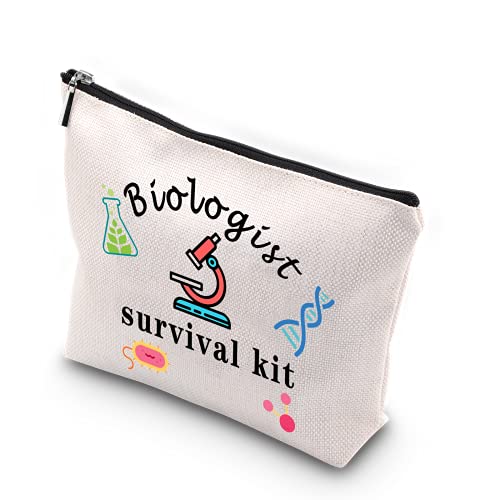 KUIYAI Biologe Survival Kit Biologie Biologen Mikroskop Reißverschluss Tasche Make-up Tasche für Biologie Major Teacher Student (Biologe Survival) von KUIYAI
