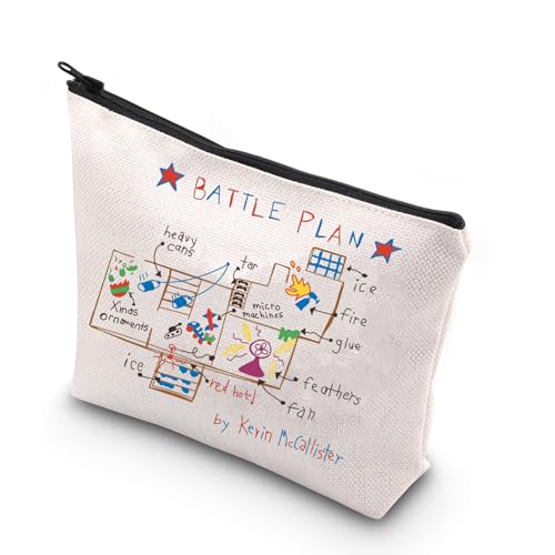 KUIYAI Lustiges 90er-Jahre-Film-Geschenk allein zu Hause, Film-inspiriertes Geschenk, 90er-Jahre-Party, Make-up, Reißverschlusstasche, Battle Plan, modisch KUIYAI Lustiges 90er-Jahre-Film-Geschenk allein zu Hause, Film-inspiriertes Geschenk, 90er-Jahre-Party, Make-up, Reißverschlusstasche, Battle Plan, modisch von KUIYAI