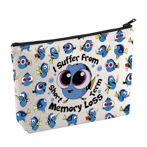 KUIYAI Nemo Dory Movie Merchandise Kosmetiktasche Dory Lovers Make-up Tasche WDW Cartoon Charakter Geschenk Ozeantiere Geschenk für Fans, MemoryLossMup, Kosmetiktasche von KUIYAI