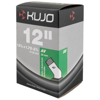 Kujo Fahrradschlauch geformt Schrader 12,5Zoll AV Ventil 45° abgewinkelt schwarz Kujo Fahrradschlauch geformt Schrader 12,5Zoll AV Ventil 45° abgewinkelt schwarz von KUJO