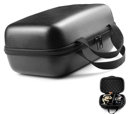 KUNANG Angelrollen-Tasche, tragbar, wasserdicht, harte EVA-Hülle für Angelausrüstung, Spinnrolle, Angeltasche KUNANG Angelrollen-Tasche, tragbar, wasserdicht, harte EVA-Hülle für Angelausrüstung, Spinnrolle, Angeltasche von KUNANG
