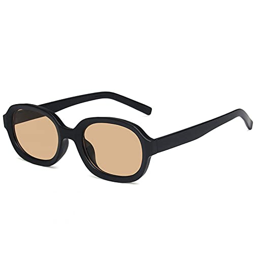 KUNIUO Ovale Sonnenbrille Mit Kleinem Rahmen Frauen Luxus Retro Transparente Sonnenbrille Männer Outdoor Street Eyewears Unisex Uv400-C2BlackTea KUNIUO Ovale Sonnenbrille Mit Kleinem Rahmen Frauen Luxus Retro Transparente Sonnenbrille Männer Outdoor Street Eyewears Unisex Uv400-C2BlackTea von KUNIUO