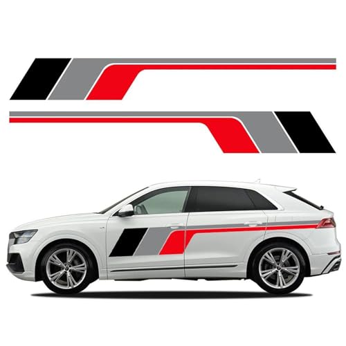 KUSQCRGA Autografiken Seitentür-Aufkleberstreifen aus Vinyl, passend für Audi Q8 SQ8 RS TFSI Quattro E-tron 2019 2021 2020 von KUSQCRGA