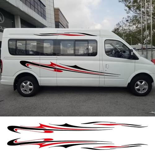 KUSQCRGA Seitenaufkleber für Autotüren, Vinyl-Dekor-Aufkleber, passend für Maxus V80 Camper Cargo Van, Wohnmobilteile, Grafiken, Auto-Tuning-Zubehör von KUSQCRGA