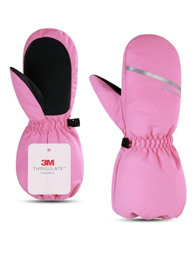 KUTOOK Fäustlinge Kinder Winter Handschuhe Skihandschuhe Wasserdicht Warme Winterhandschuhe Ski Snowboard Fußball Pink S KUTOOK Fäustlinge Kinder Winter Handschuhe Skihandschuhe Wasserdicht Warme Winterhandschuhe Ski Snowboard Fußball Pink S von KUTOOK