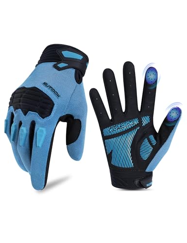 KUTOOK Fahrradhandschuhe MTB Mountainbike Fahrrad Handschuhe Herren Langfinger mit 5mm Palm Pad TPR SCR Protect Touch-Screen Atmungsaktiv Elastisch rutschfest Stoßdämpfend Blau 2XL KUTOOK Fahrradhandschuhe MTB Mountainbike Fahrrad Handschuhe Herren Langfinger mit 5mm Palm Pad TPR SCR Protect Touch-Screen Atmungsaktiv Elastisch rutschfest Stoßdämpfend Blau 2XL von KUTOOK