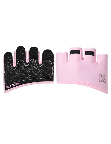 KUTOOK Fitness Handschuhe Trainingshandschuhe Sporthandschuhe Krafthandschuhe Herren Damen Kurzfinger Fingerlos Stoßdämpfend mit Palm Pad für Crossfit Bodybuilding Gym Krafttraining rosa L KUTOOK Fitness Handschuhe Trainingshandschuhe Sporthandschuhe Krafthandschuhe Herren Damen Kurzfinger Fingerlos Stoßdämpfend mit Palm Pad für Crossfit Bodybuilding Gym Krafttraining rosa L von KUTOOK