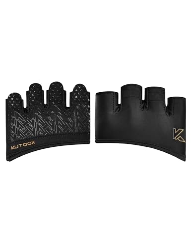 KUTOOK Fitness Handschuhe Trainingshandschuhe Sporthandschuhe Krafthandschuhe Herren Damen Kurzfinger Fingerlos Stoßdämpfend mit Palm Pad für Crossfit Bodybuilding Gym Krafttraining schwarz XS KUTOOK Fitness Handschuhe Trainingshandschuhe Sporthandschuhe Krafthandschuhe Herren Damen Kurzfinger Fingerlos Stoßdämpfend mit Palm Pad für Crossfit Bodybuilding Gym Krafttraining schwarz XS von KUTOOK